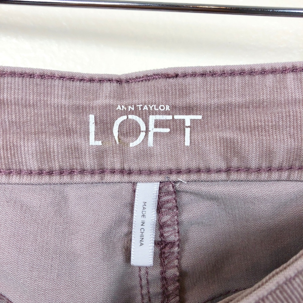 LOFT Modern Slim Corduroy Pants Size 28/6 Petite - Picture 5 of 7